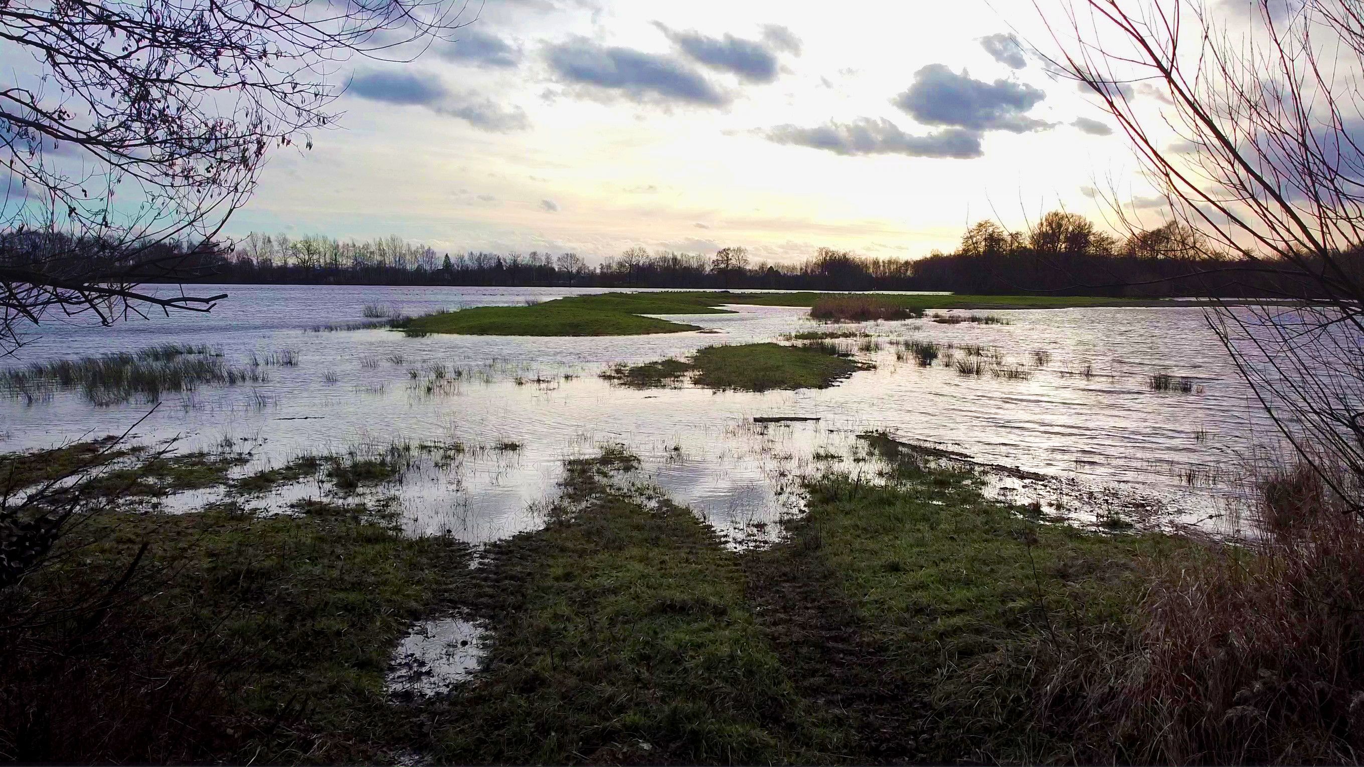 Hochwasser auf der Halbinsel